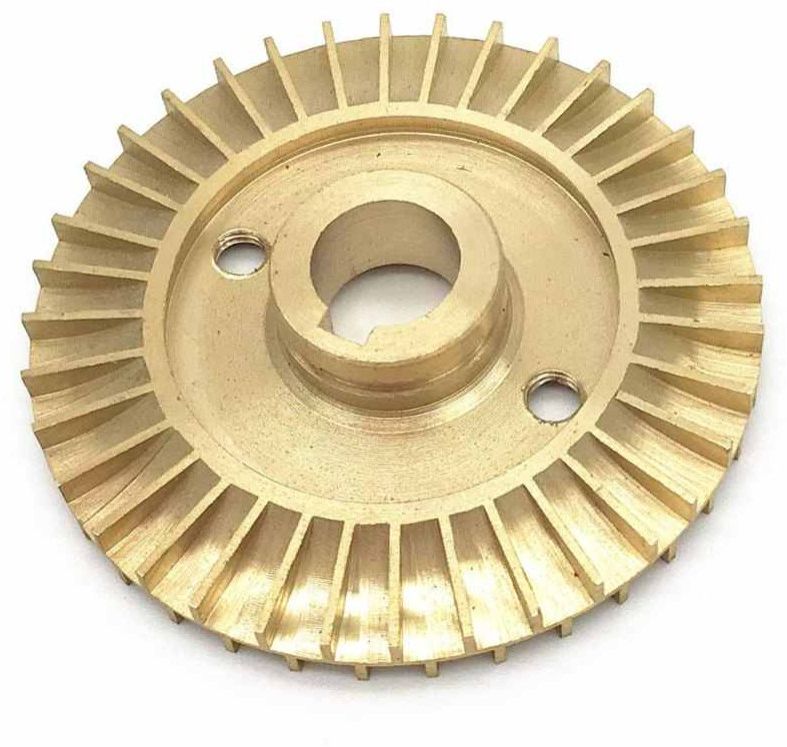 Golden Brass Water Pump Impeller