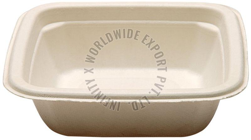 Square Sugarcane Bagasse Disposable Deep Bowl