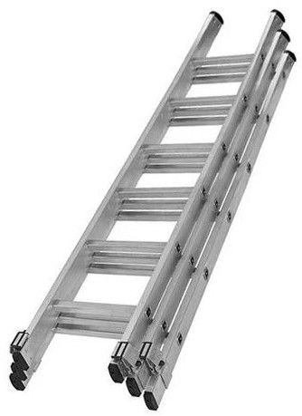 Silver Aluminium Straight Extension Ladder
