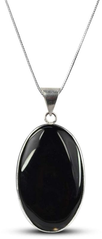 Onyx Black Oval Pendant