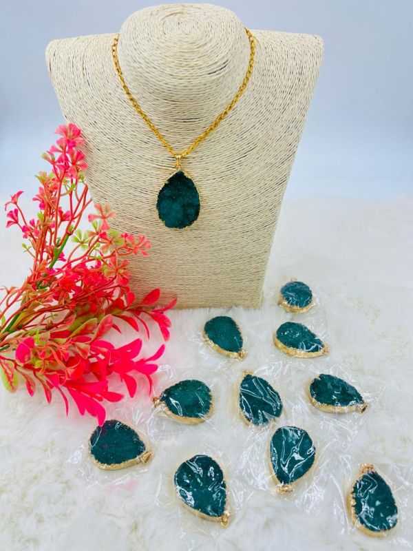 Sugar Druzy Stone Pendant