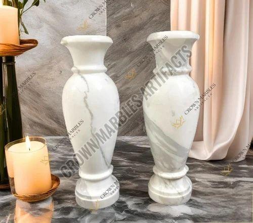 Italian White Marble Flower Pot