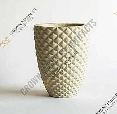 Sandstone Marble Flower Pot