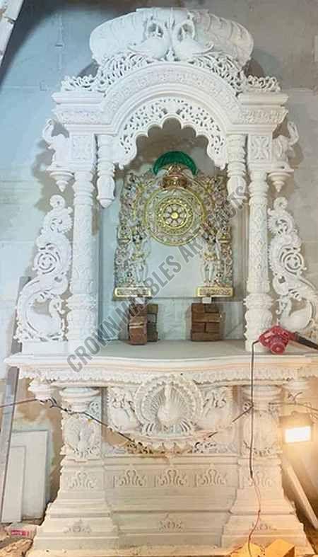 5 Feet White Marble Temple