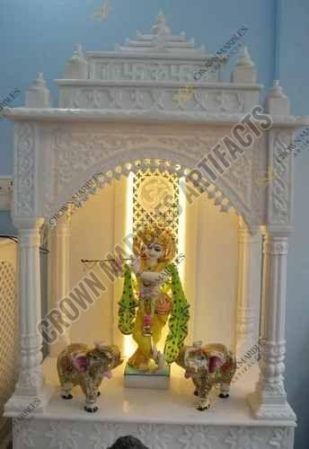 7 Feet Marble Carved Temple
