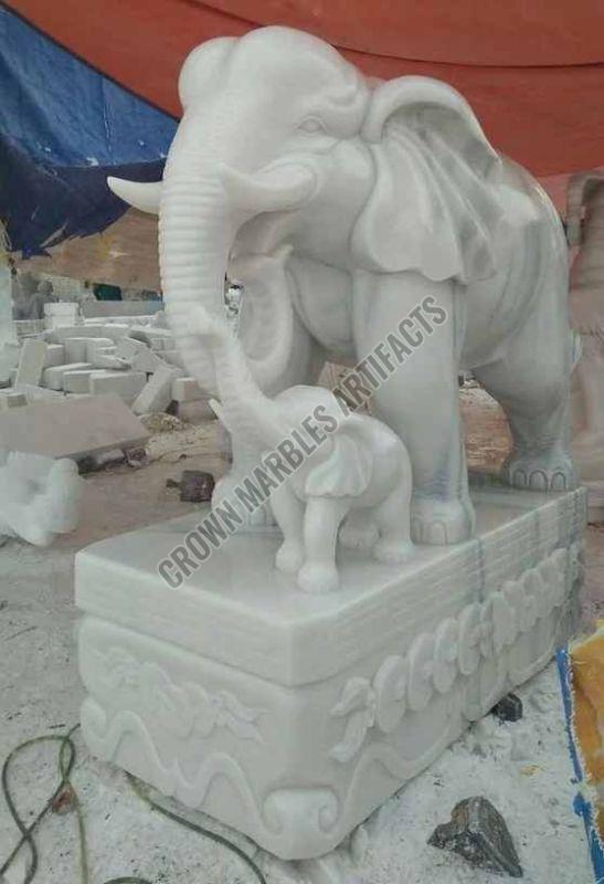 Elephant Marble Statue