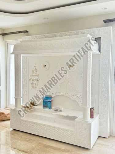 7 Feet White Marble Temple
