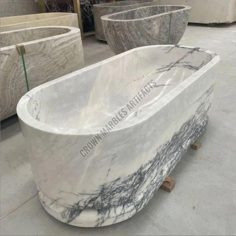 White Marble Bathtub