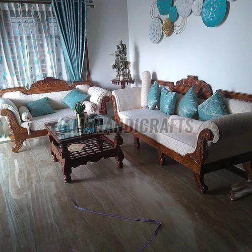 7 Seater White Maharaja Sofa Set