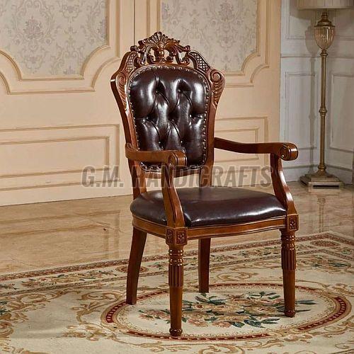 Brown Solid Wood Royal Chair