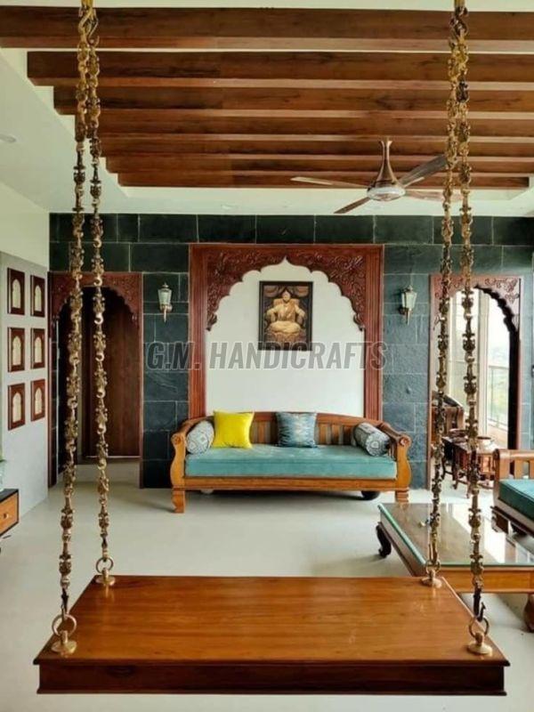 Ceiling Mounted Wooden Jhula