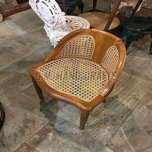 Handcrafted Wooden Cane Chair