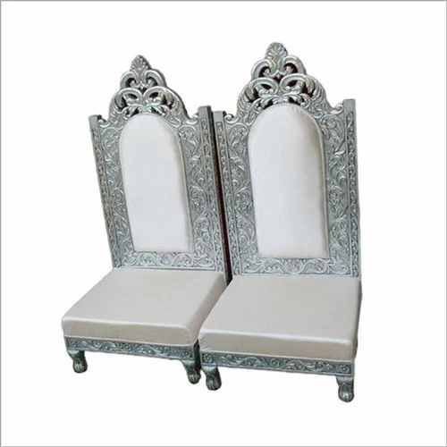 Modern Silver Latest Wedding Fiber Bedi Chair