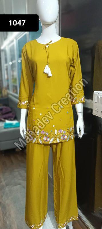Female Celebration Style Tassel Kurta Set