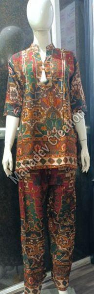 Ladies Fusion Wear Printed Co-ord Set