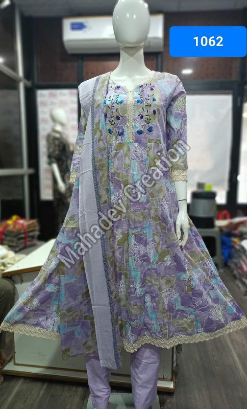 Ladies Pastel Wear Floral Suit