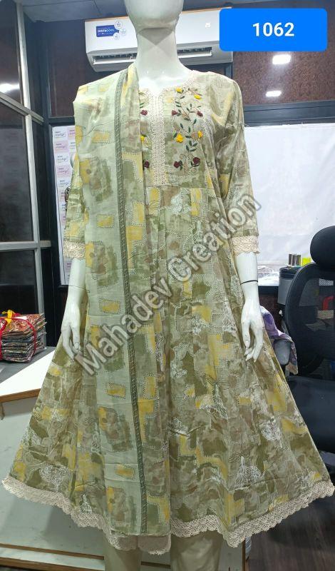 Ladies Traditional Wear Embroidered Anarkali Suit