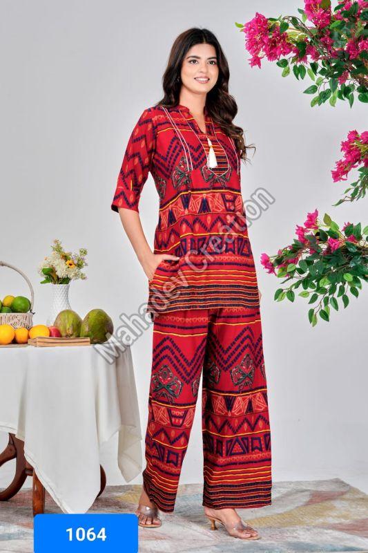 Lady Casual Fusion Tribal Co-ord Sets