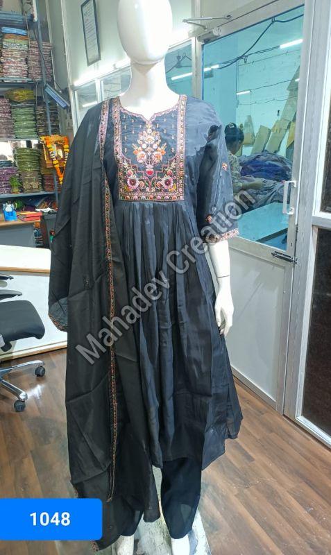 Lady Celebration Wear Floral Suit