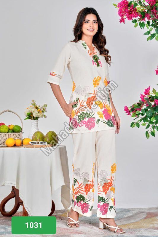 Woman Everyday Style Leaf Print Co-ord Set