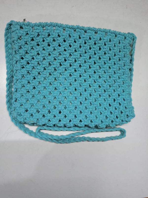 Aqua Stylish Handmade Macrame Sling Bag