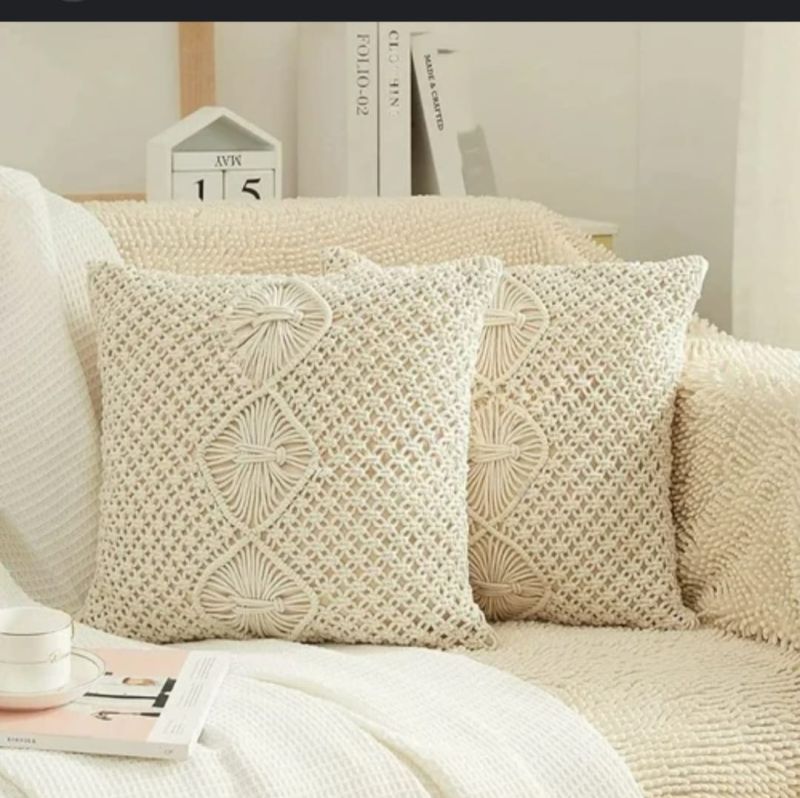 Cotton Macrame Pillow Cover