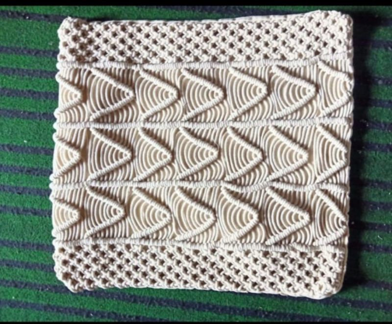 Embroidery Macrame Cushion Cover