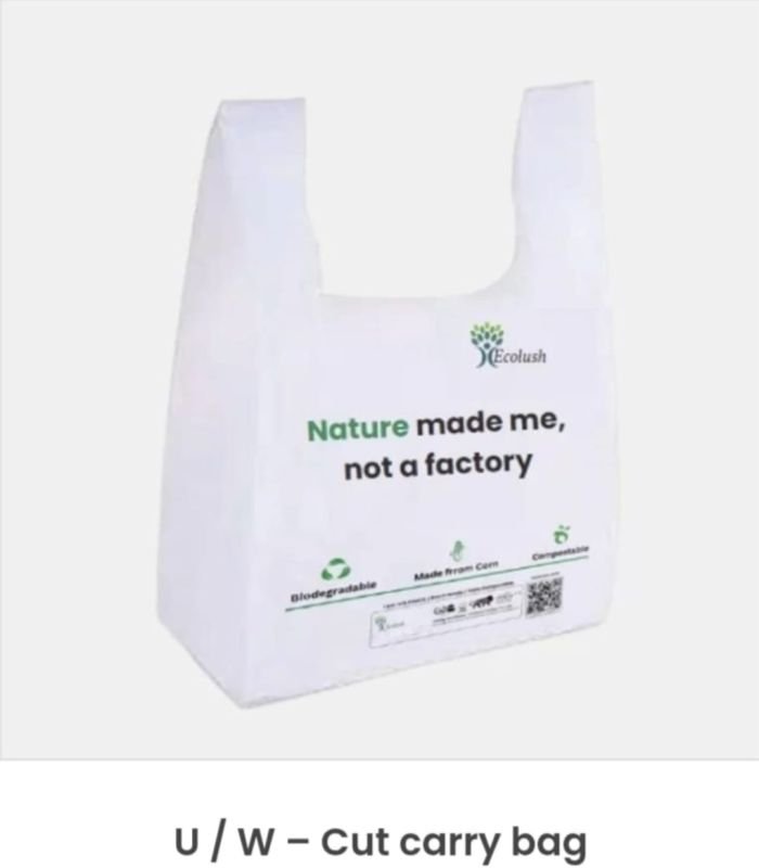 U Cut Biodegradable Carry Bag