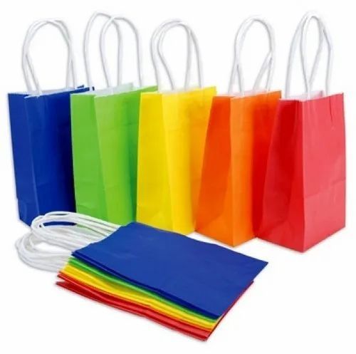 Handle Type Plain Paper Carry Bag
