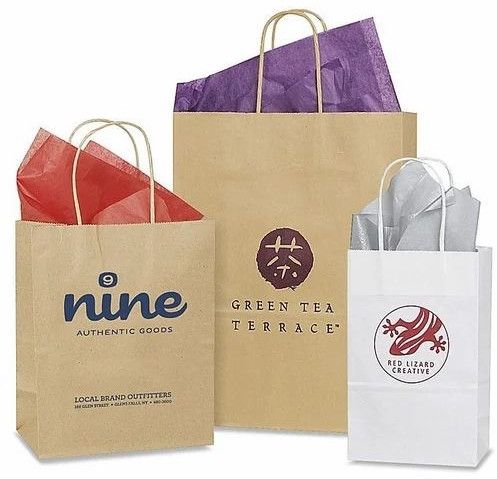 Medium Custom Printed Paper Bag