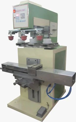 Triple Color Open Ink Well Pad Printing Machine