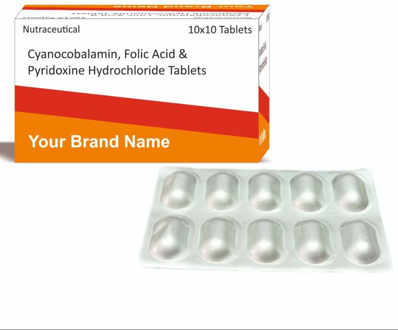 Cyanocobalamin Folic Acid and Pyridoxine Hydrochloride Tablets