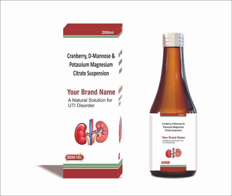D Mannose Cranberry Potassium Magnesium Citrate Suspension