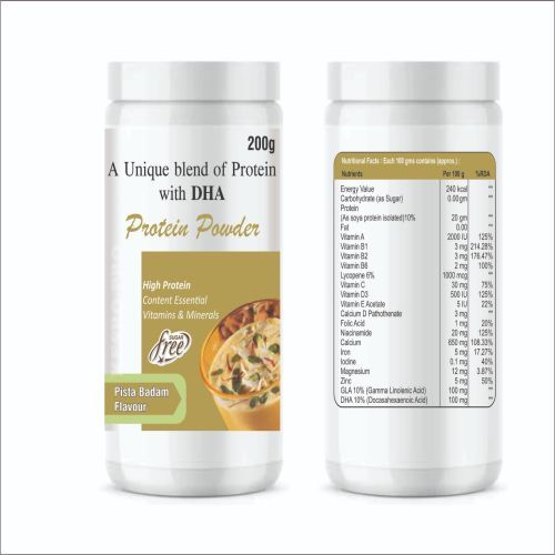DHA Pista Badam Flavour Protein Powder