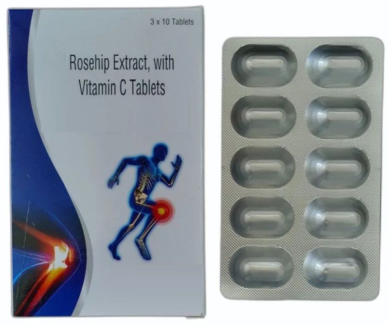 Rosmain Rosehip Extract with Vitamin C Tablets