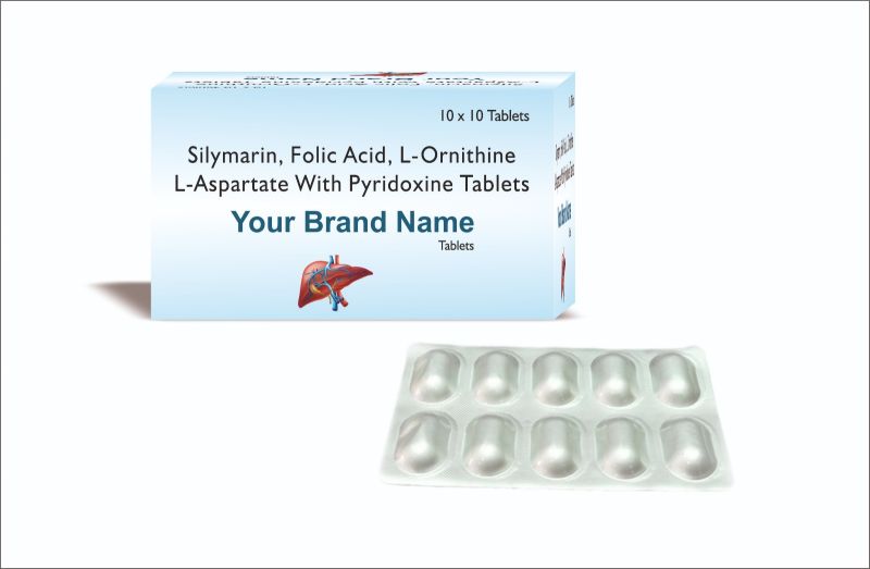 silymarin l ornithine l aspartate lecithin folic acid tricholine citrate suspension