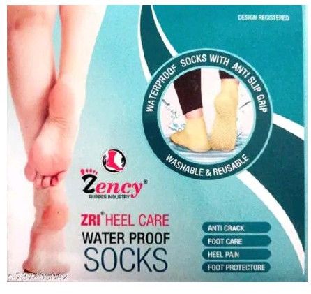 Zri Waterproof Anti Crack Heel Socks