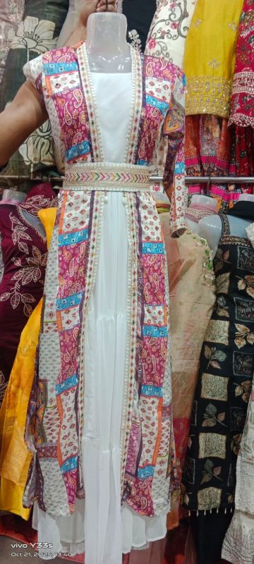 One Piece Printed Georgette Gown