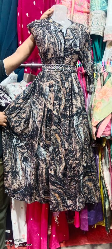 Printed Ladies Cotton Gown