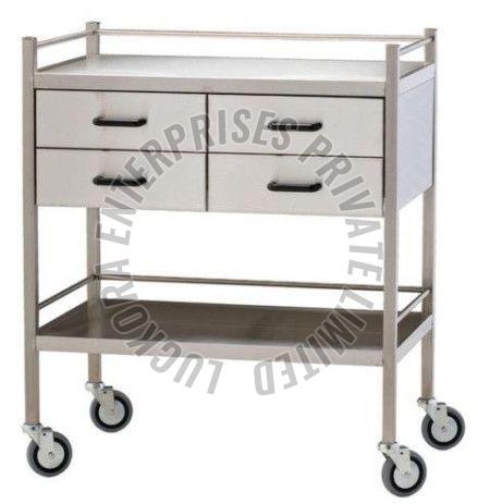 Stainless Steel Medicine Trolley