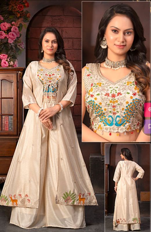 Crop Top with Palazzo Set