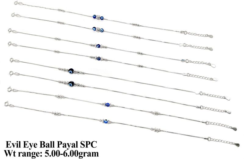 Evil Eye Spc Charm Silver Payal