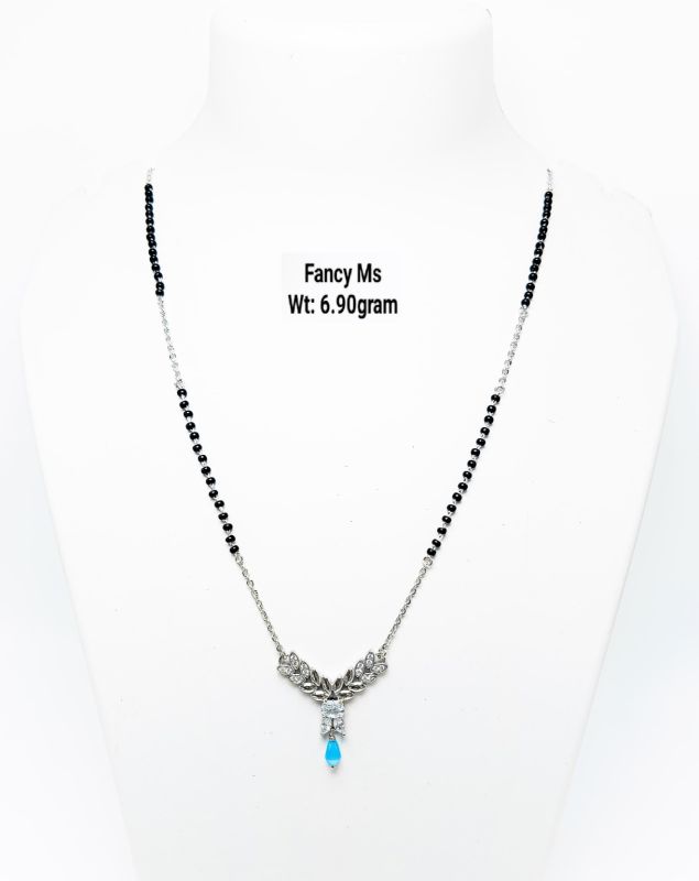 Fancy MS Teardrop Pendant Bead Necklace