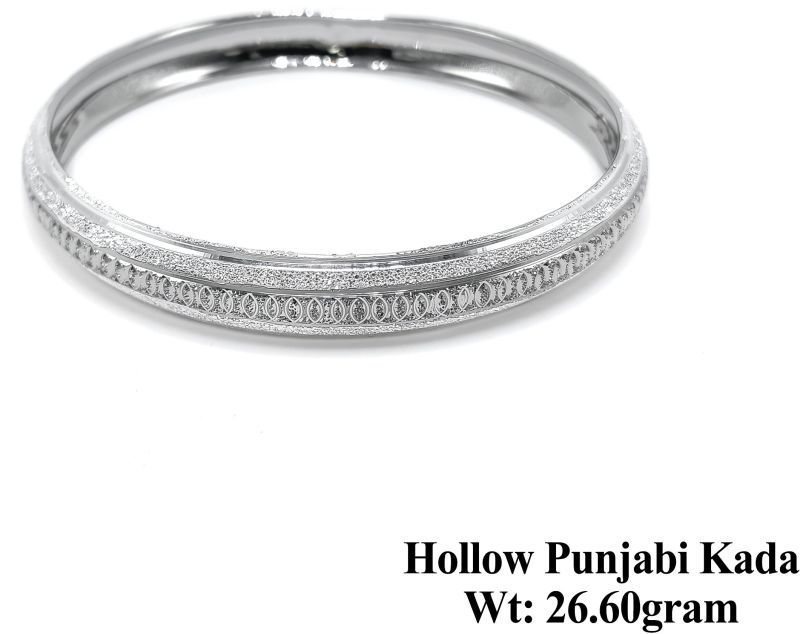Hollow Silver Punjabi Kada