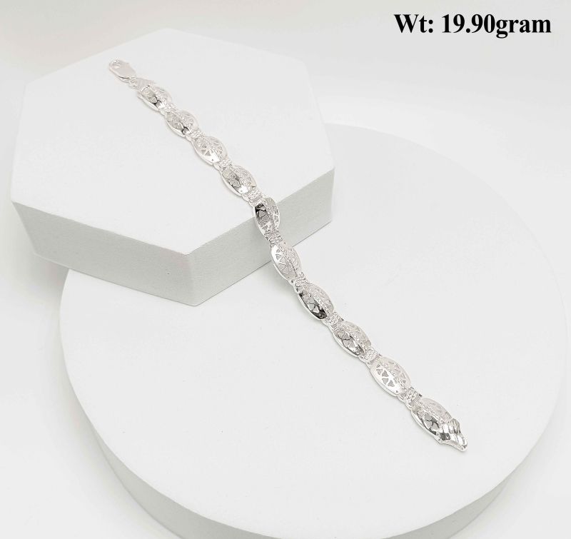 Oval Link Silver Design Bracelet