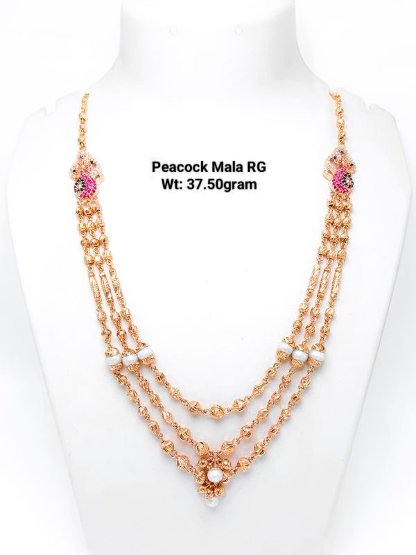 Peacock RG Triple Strand Festive Mala