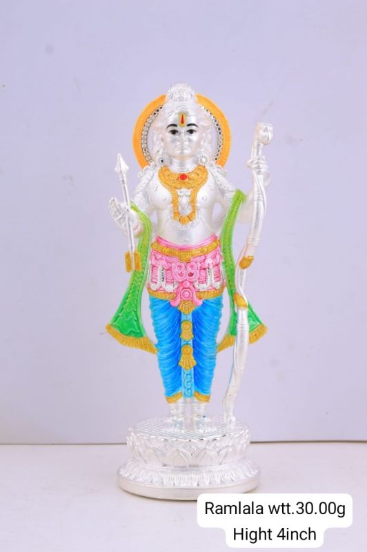 Silver Finish Ramlala Decorative Statue