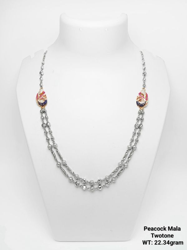 Vati MS Silver Dual Pendant Necklace