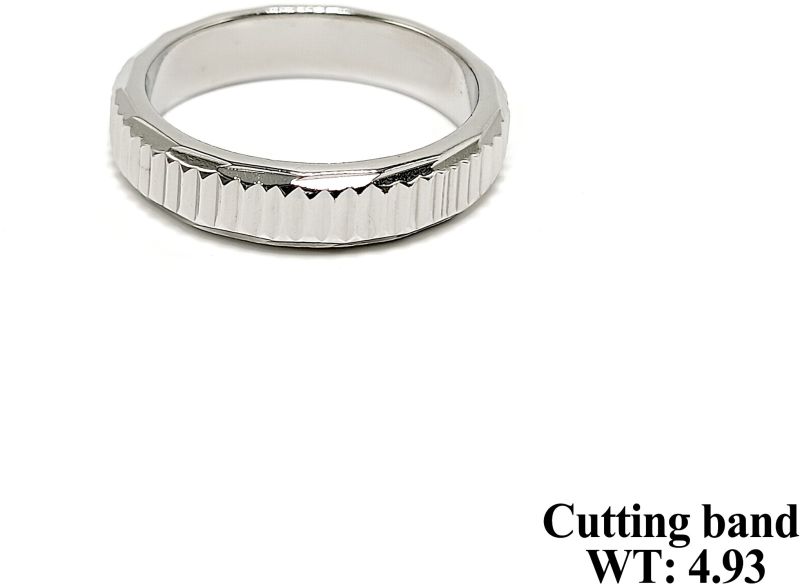 Vertical Groove Design Cutting Band Ring