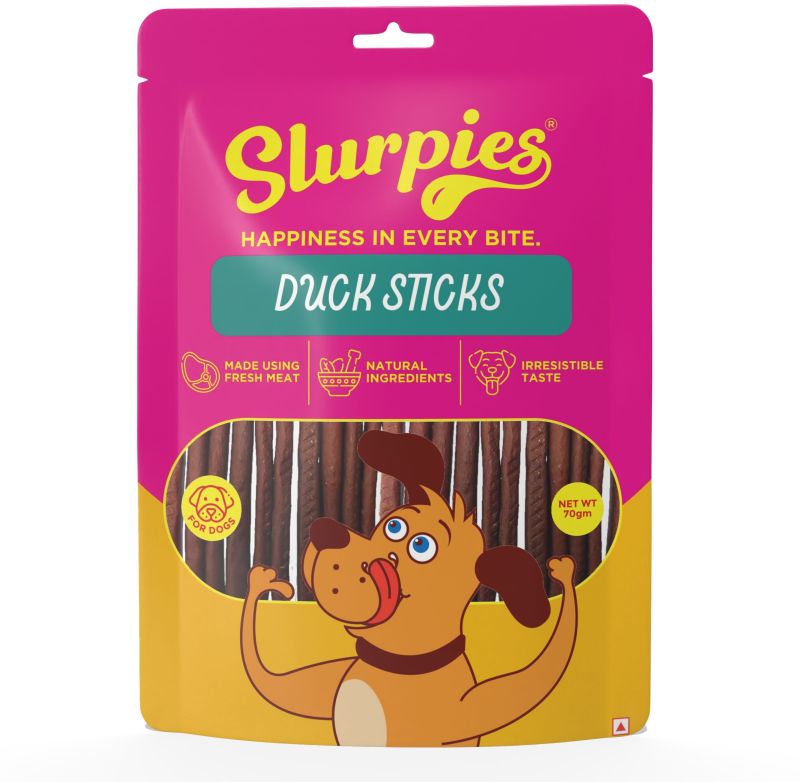 70 Gm Slurpies Duck Sticks Dog Food